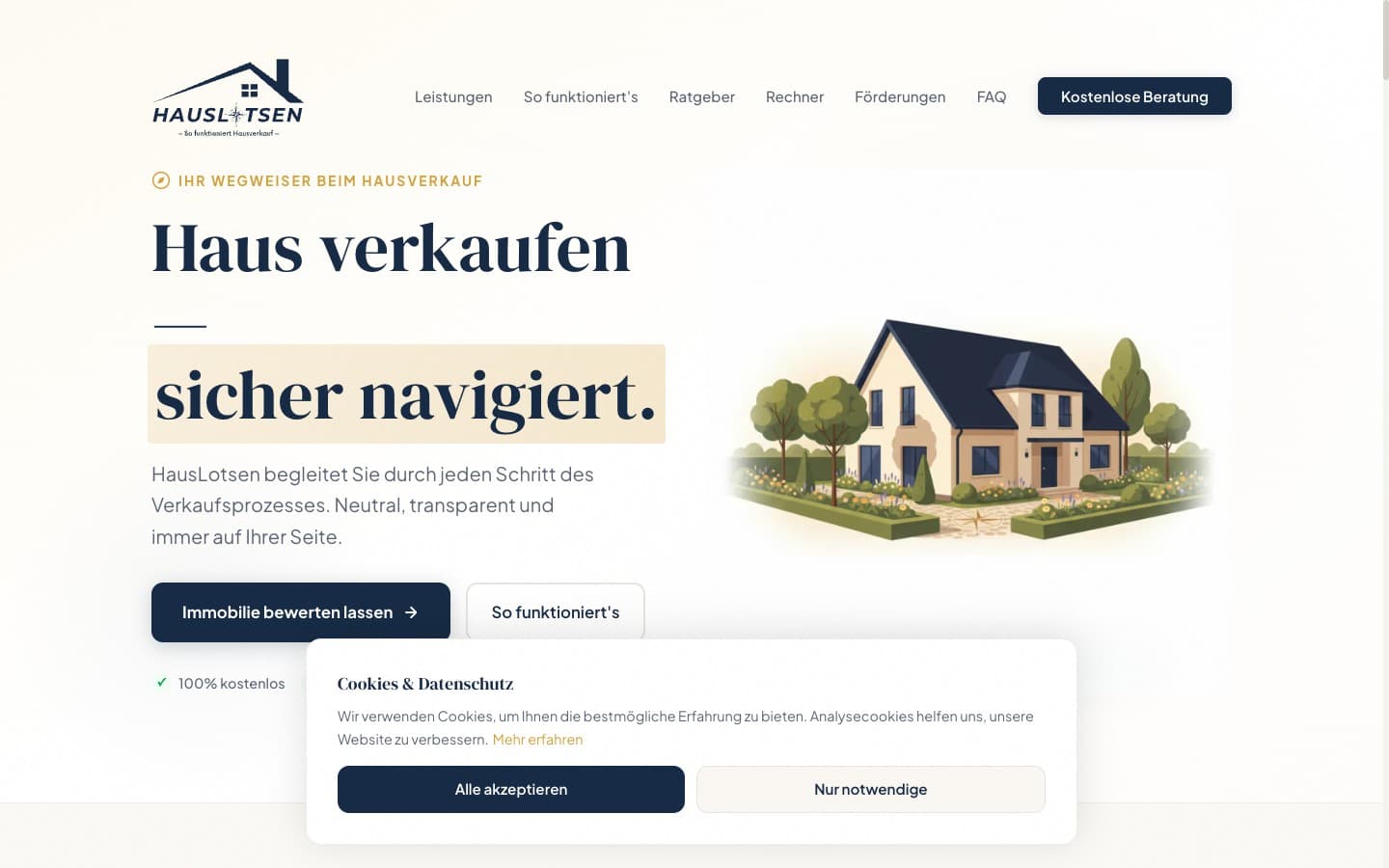 Screenshot von HausLotsen